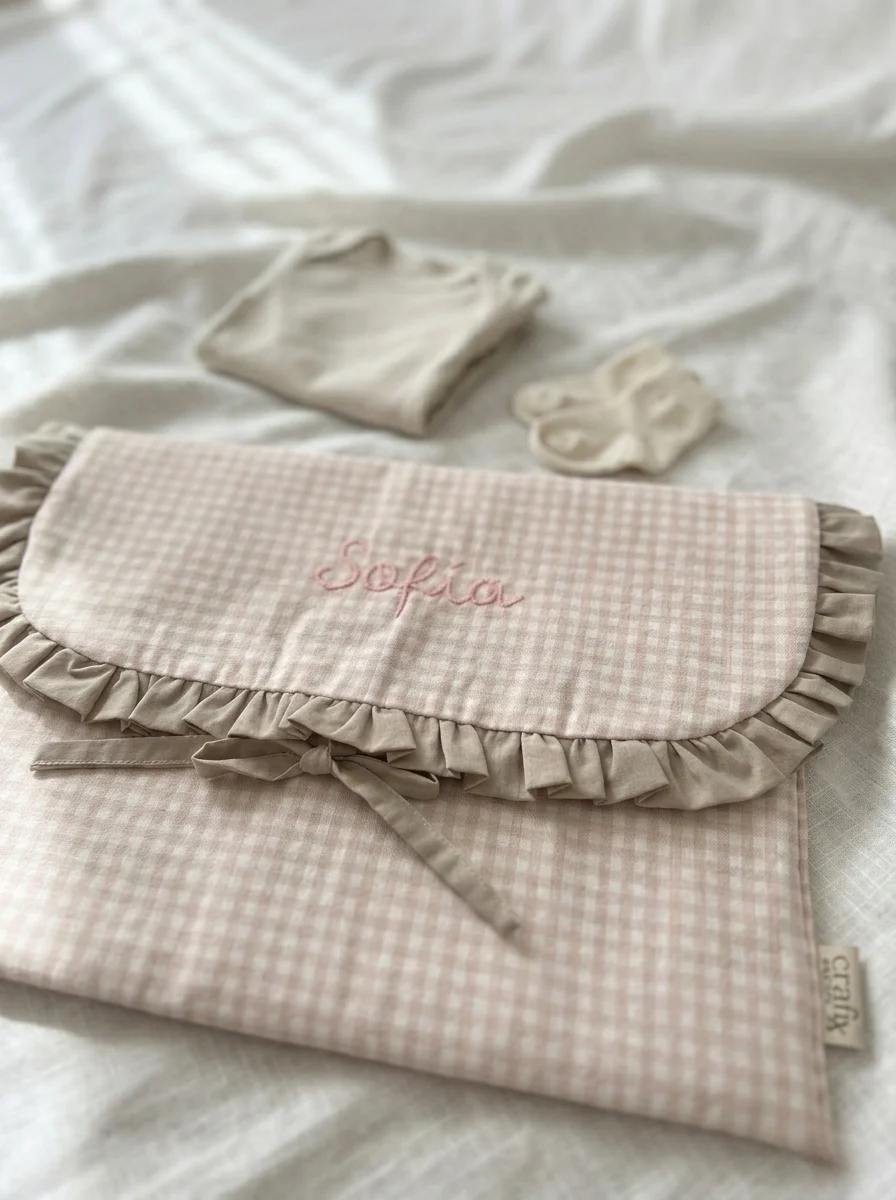 Guarda muda detalle bordado